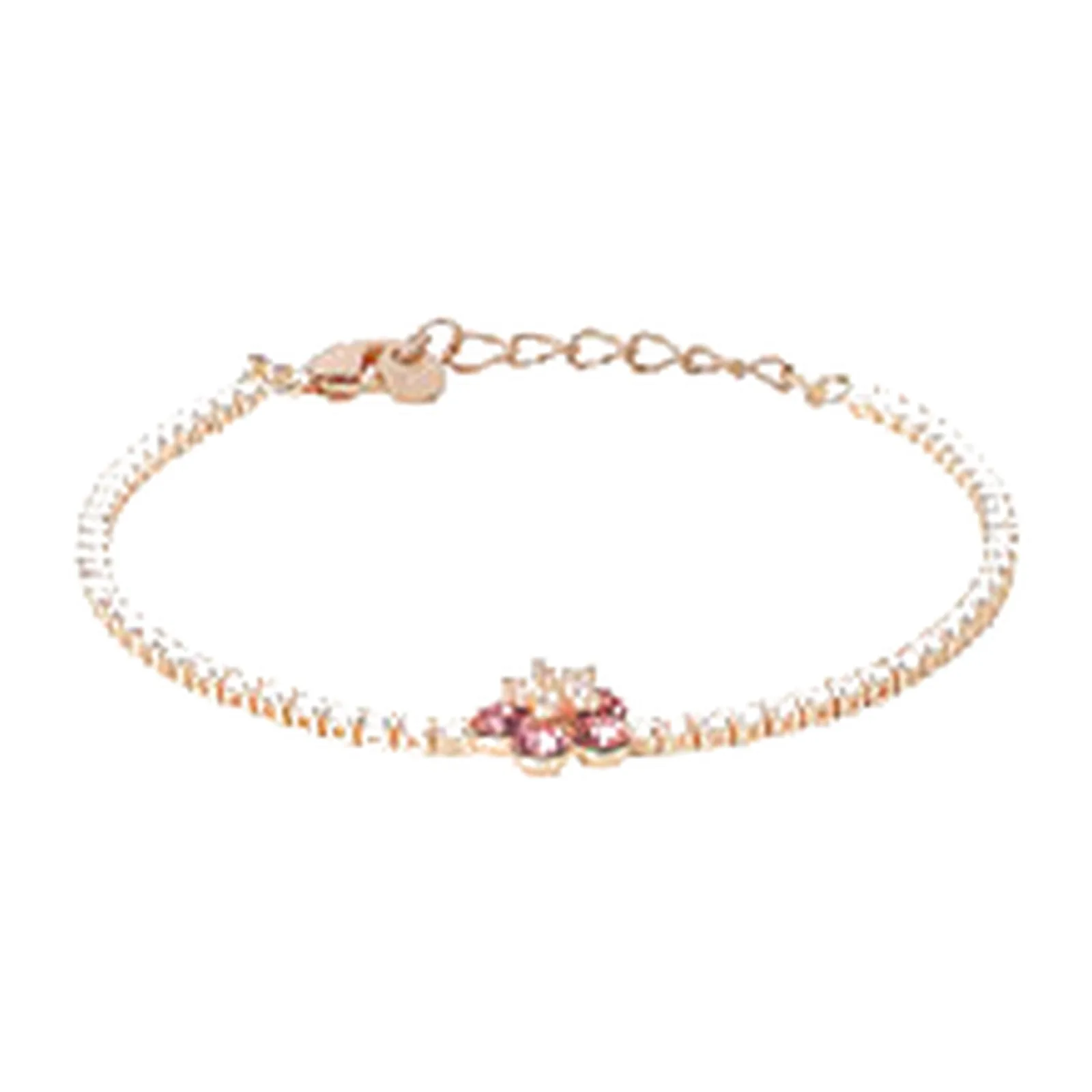 Stroili Romantic Shine Bracciale in ottone rosato e cristalli Metallo 1691848