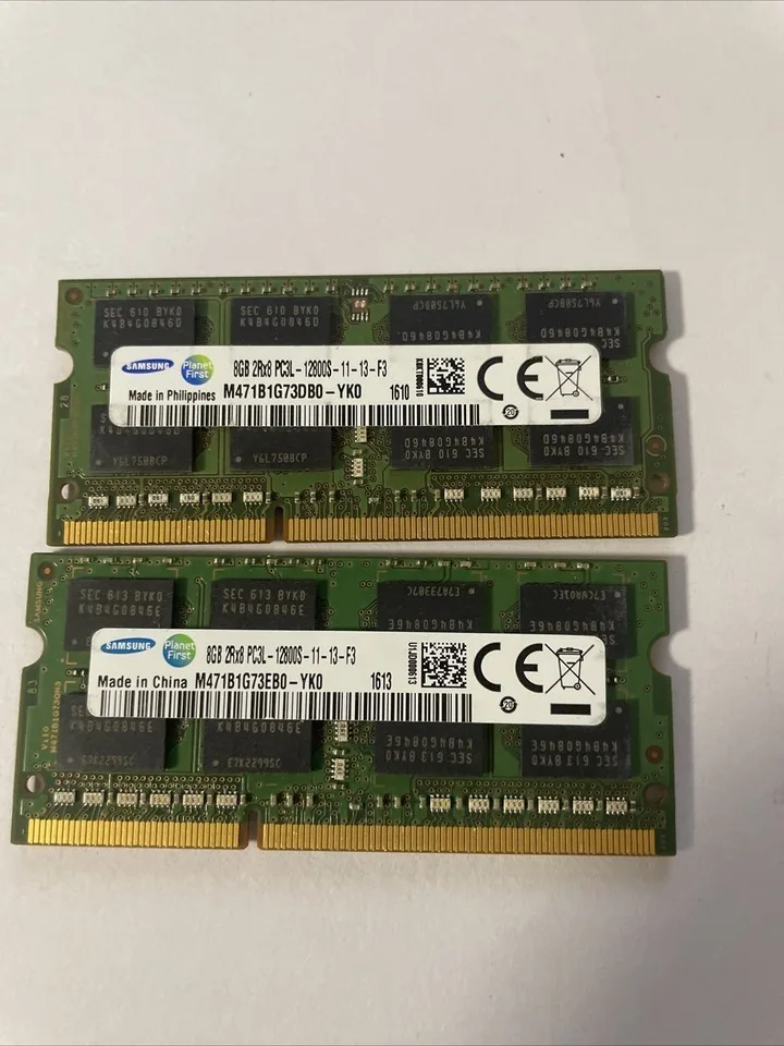 Ram For Apple Macbook Imac 8gb X2 16gb Total Pc3 Ddr3L Sodimm Memoria Samsung