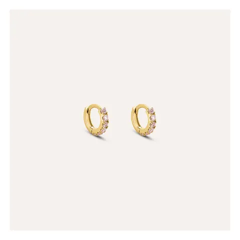 Stroili Mon Petit Hoop Earrings 9kt Gold 1428356