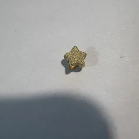 Ciondolo Charm a forma di stella glitterata in argento sterling 925 - LAB22609302310