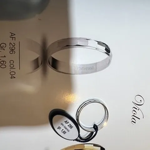 Anello Fede UnoAerre in argento 925 - Modello AF 296 Misura 53