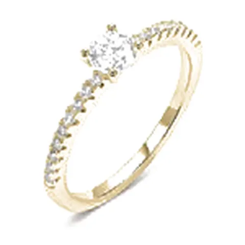 Stroili Golden Dream Anello solitario fantasia dorato Metallo Misura 16 1682089