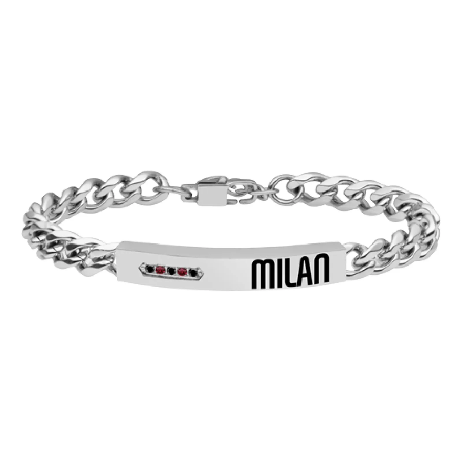 Lowell Bracciale Ufficiale Milan Acciaio 316L B-MB023UAS