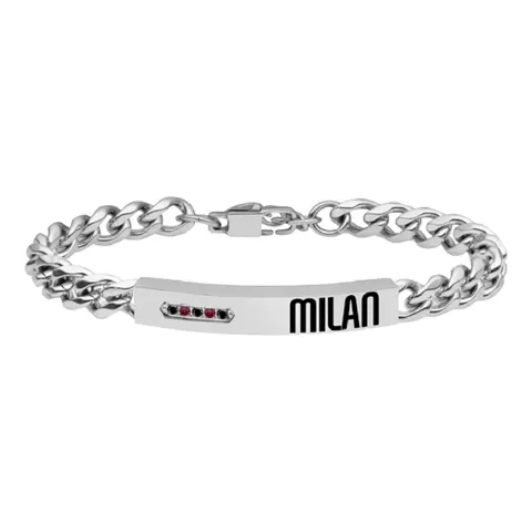 Lowell Bracciale Ufficiale Milan Acciaio 316L B-MB023UAS