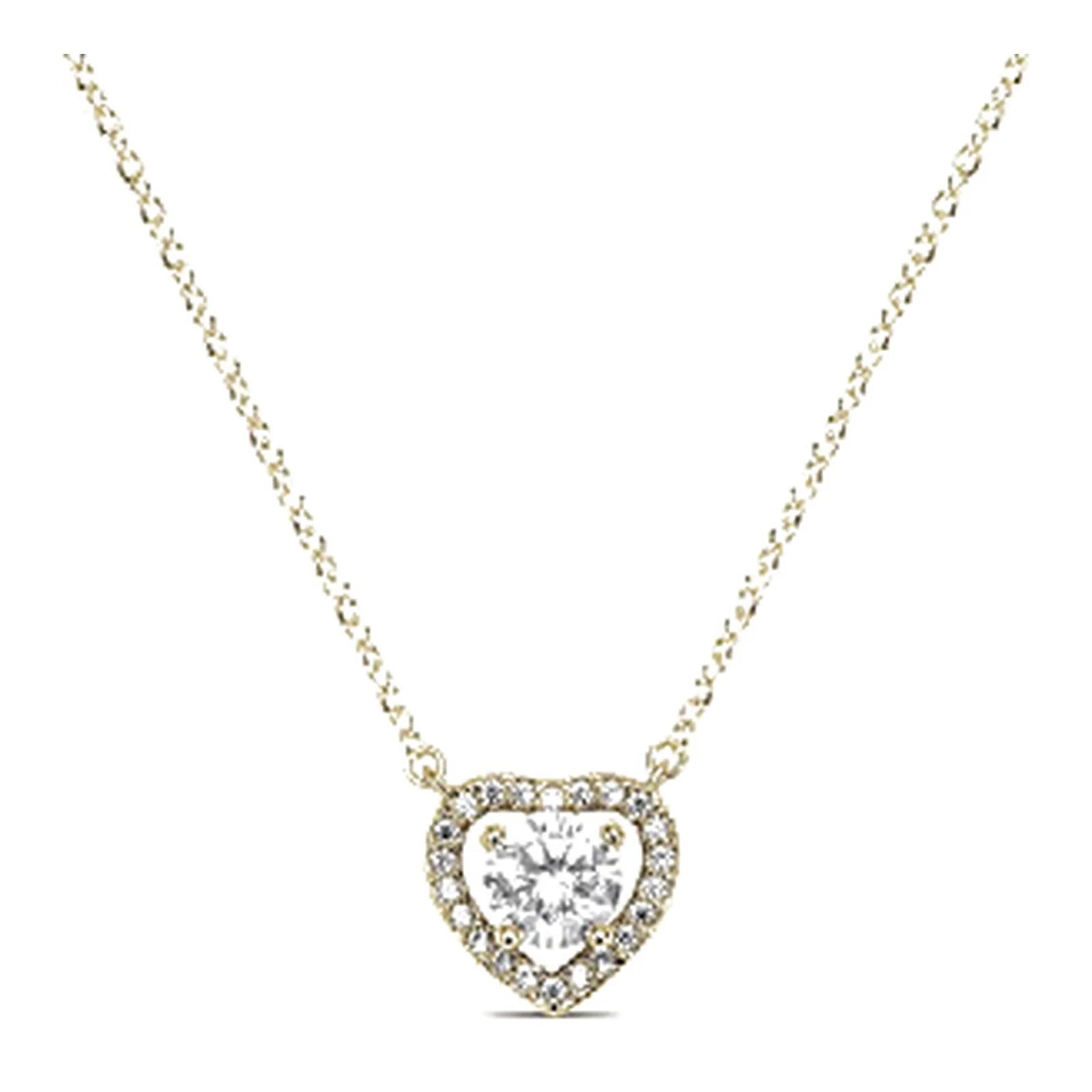 Stroili Golden Dream Collana cuore placcato oro 18 kt con cubic Metallo 1686492
