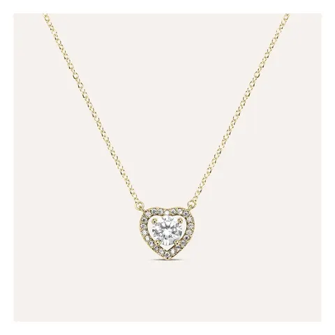 Stroili Golden Dream Collana cuore placcato oro 18 kt con cubic Metallo 1686492