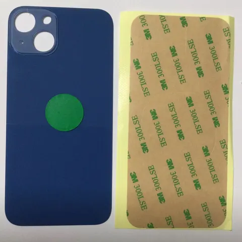 Back vetro Scocca Posteriore Per iPhone 13, Blu foro BIG