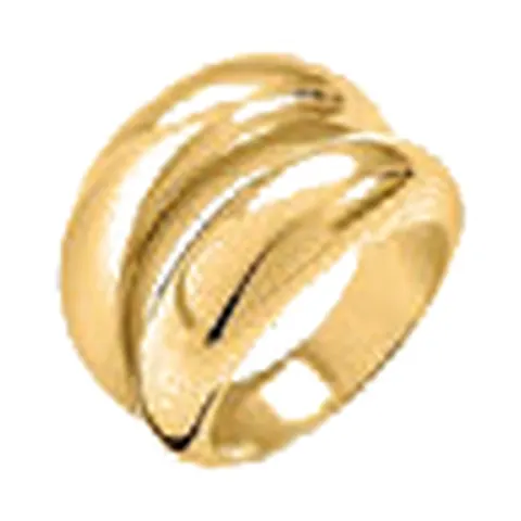 Stroili Radiance Collection Anello dorato doppia Acciaio Misura 12 1694767