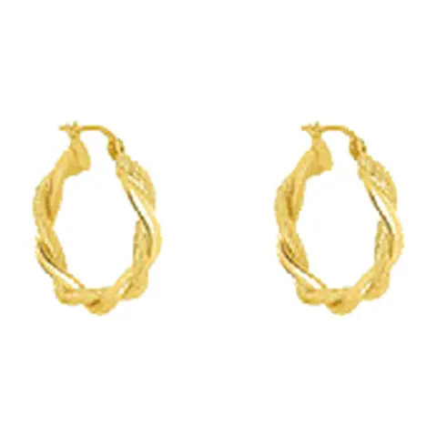 Stroili Isabelle Orecchini a cerchio torchon Oro 9kt 1429443