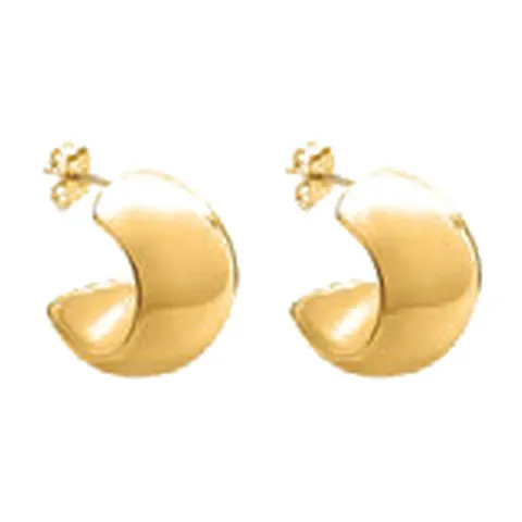 Stroili Radiance Collection Orecchini a cerchio dorati Acciaio 1694682