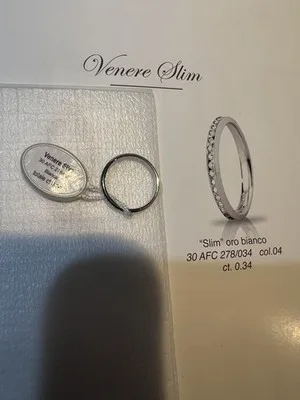 Anello UnoAerre Venere Slim in Argento 925 Misura 53 - 30 AFC 278/034