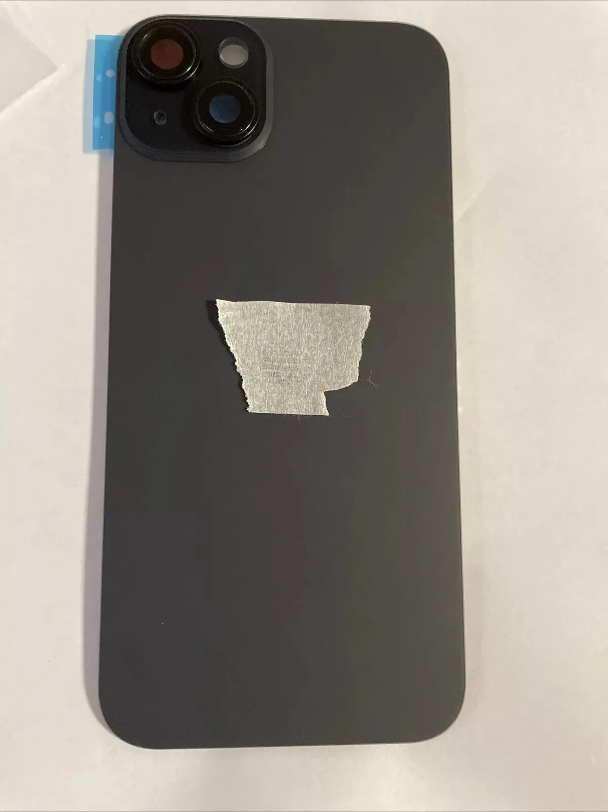 Back vetro Scocca Posteriore Per iPhone 15 Plus Compatibile Magneti Grigio nero