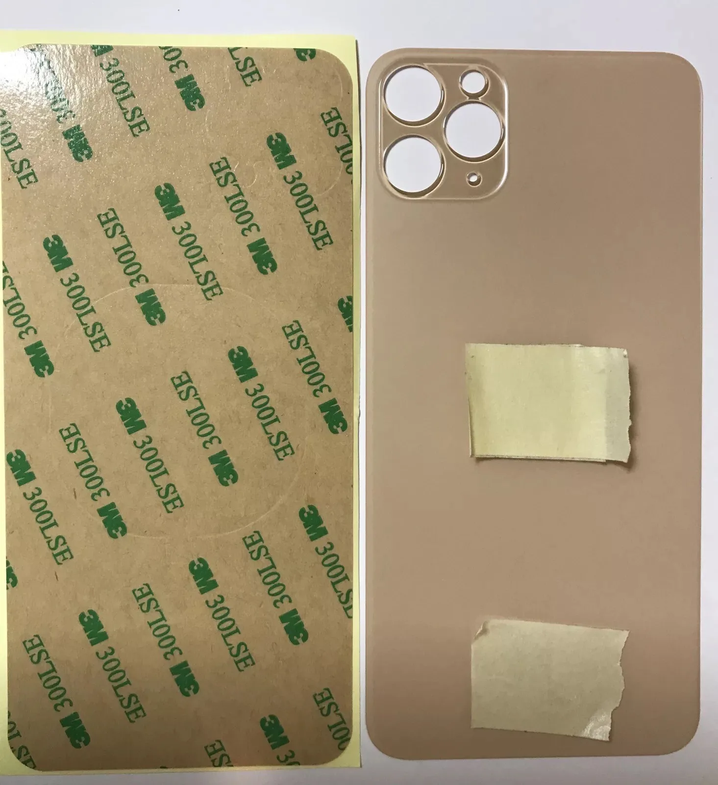 Back vetro Scocca Posteriore Per iPhone 11 Pro Max, Oro Foro Big