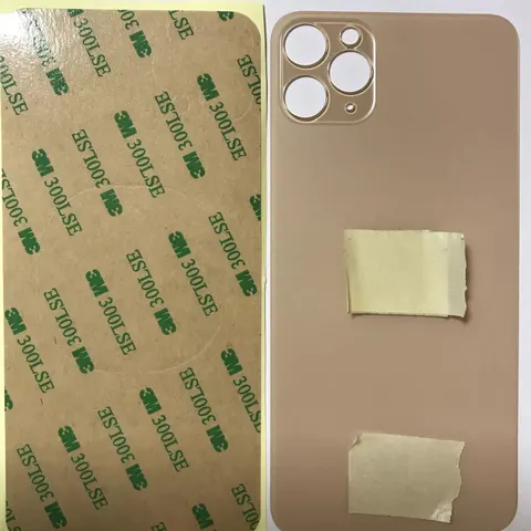 Back vetro Scocca Posteriore Per iPhone 11 Pro Max, Oro Foro Big