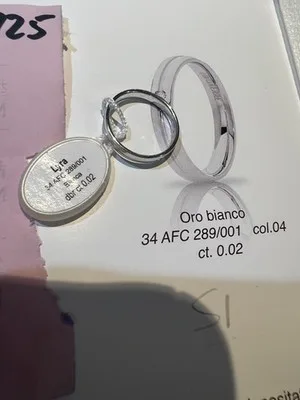 Anello UnoAerre Lyra in argento 925 Bianco misura 53 - 34 AFC 289/001A