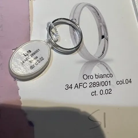 Anello UnoAerre Lyra in argento 925 Bianco misura 53 - 34 AFC 289/001A